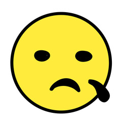 various facial emoji expressions on a white background