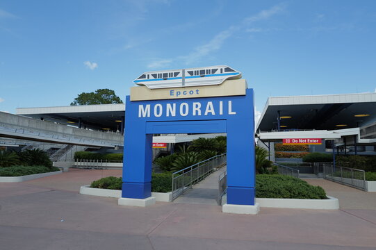 Epcot Monorail transportation to Walt Disney World parks