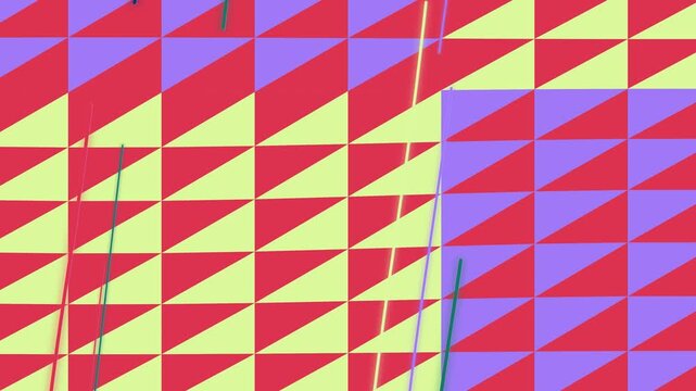 Abstract Geometric Pattern Footage, Vibrant Colors, and Shapes in Motion Graphics