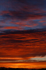 Fototapeta premium 夕焼けに染まる空