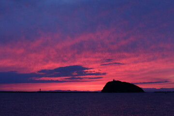 Fototapeta premium 夕焼けに染まる空