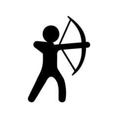 People Silhouette Icon Set, Human Activities Lifestyle Action Poses Editable Vector Collection