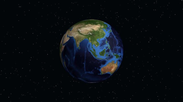 Satellite Zoom Animation from Outer Space to Lilongwe Malawi