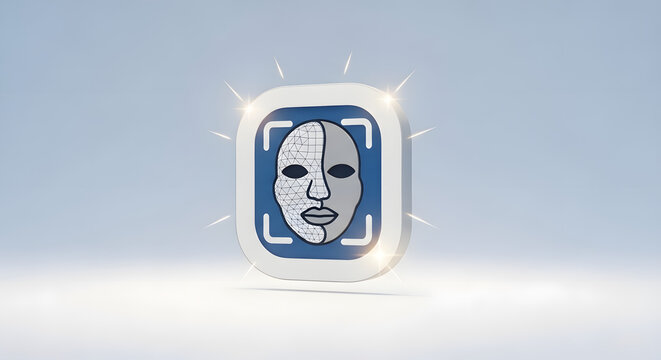 3D Cyber Security and Data Protection Icon Set on Minimal Background