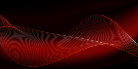 abstract red wave background design