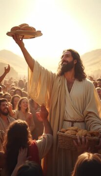 Jesus Feeding the Multitude