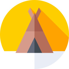 Teepee Native American Tent Icon