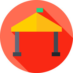 Glamping Tent Luxury Camping Icon