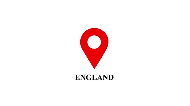 Location of the city of England  ,the name of the place with the location has been displayed. GPS location tracking icon. Location pin icon search location idea for travel and gaps navigation.