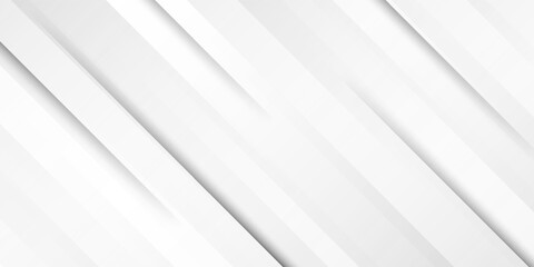 Obraz premium Modern clean background with layered diagonal gray lines on white paper texture, suitable for corporate templates and marketing materials.