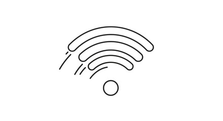 Fast Wi-Fi Signal Icon, Wireless Internet Connection Speed, Technology Concept