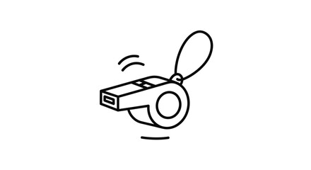 Whistle Icon, Referee Whistle, Sports Coach, Sound Signal, Game Referee, Referee Equipment