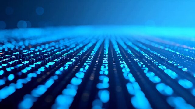 Abstract digital binary code pattern