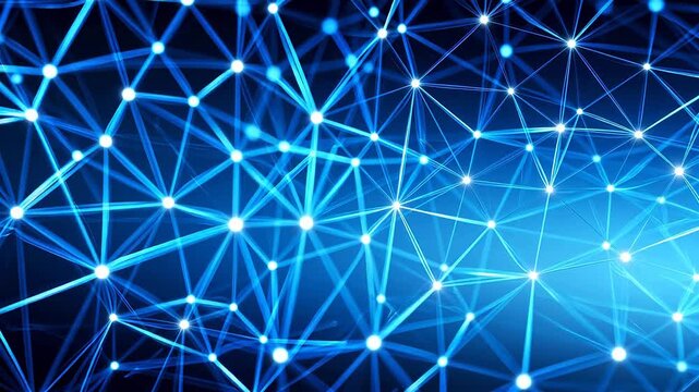 Blue network connection pattern