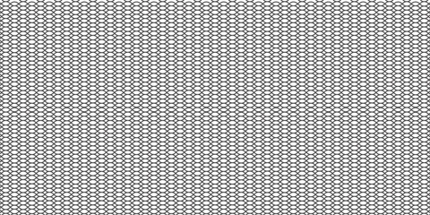 Fishing net seamless pattern. Mosquito protection flying insect plastic net. Football gates mesh texture. Basketball hoop pattern. Chain link fence. Vector illustration on white background. © uboy