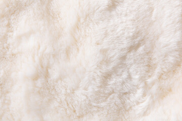 white plush fabric texture background , background pattern of soft warm material © zhikun sun