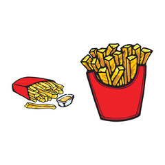 Make a Professional French Fries Vector
