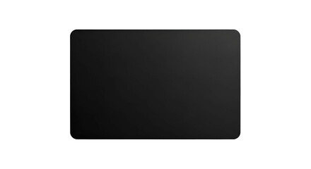Black Square Shape Isolated on Transparent Background a Simple Minimalist Design With Rounded Edges