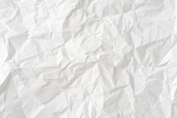 Obraz premium white crumpled paper texture background 