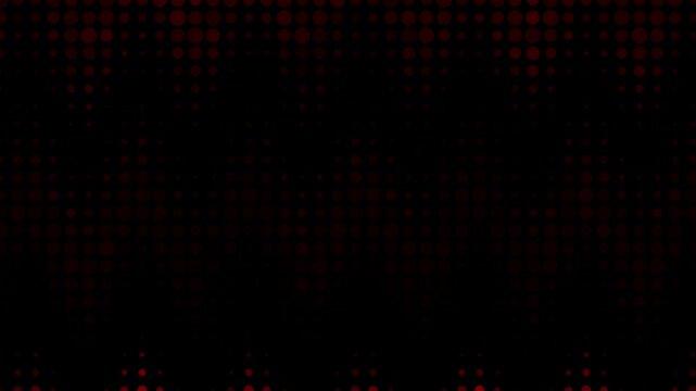 Red digital dots abstract pattern animation suitable for technology presentations, club visuals, artistic displays, and dynamic video backgrounds.