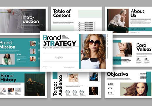 Clean And Minimal Brand Strategy Presentation Template