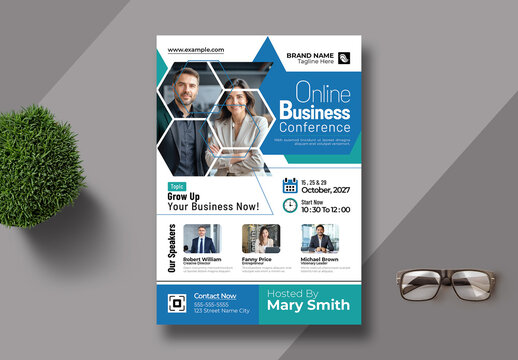 Business Conference Flyer Template Layout