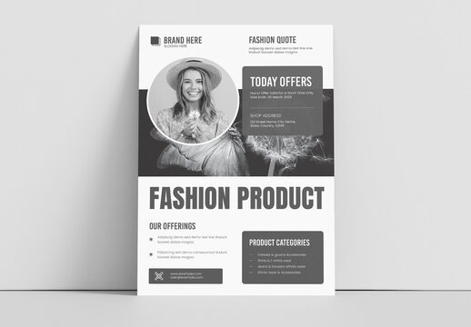 Product Flyer Template Layout
