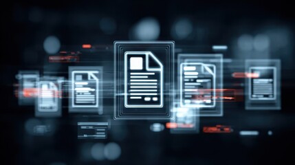 Fototapeta premium Sourcing for procurement involves a purchase order and invoice, where every transaction is recorded for an official payment.