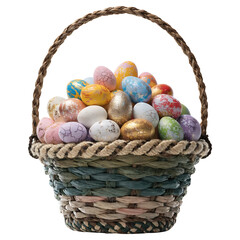 Set of 3D pastel textured Easter eggs