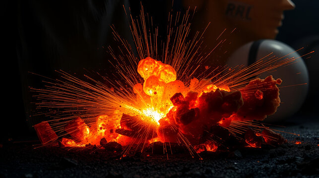 Explosion caused by thermite via AI tool creation