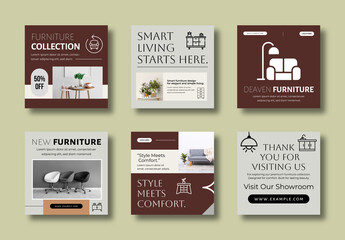 Modern Furniture Social Media Post Template