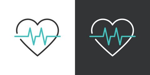 ハートの医療アイコン