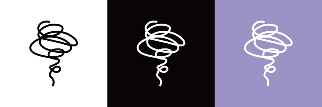 悩みのシンプルなラインアイコン