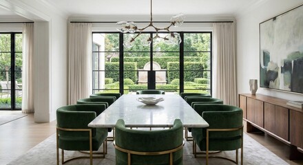 Modern luxury dining room interior design