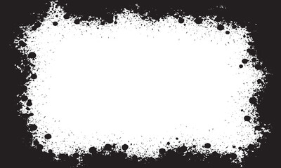 Fototapeta premium White grunge ink splatter vector