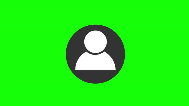 Minimal Circular User Profile Icon on Light Background &ndash; Account and Identity Concept