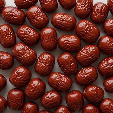 Rich Red Jujube Abundance: A Close-Up View