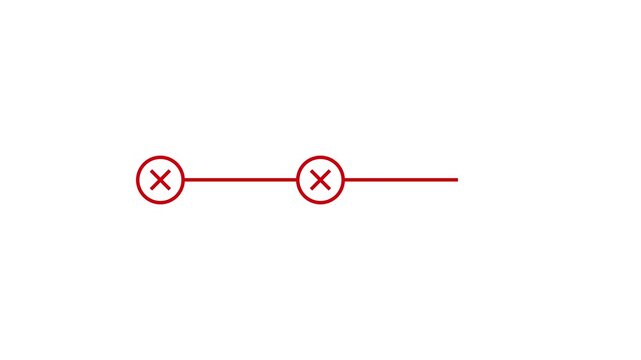 Animated infographic showing a step by step process with checkmark signs on a clean white background