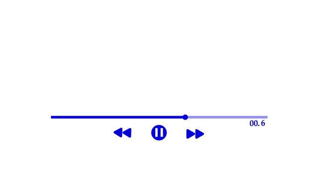 Pause button play control interface media player play button Pause button play control interface media player play button music icon 4k video animation.