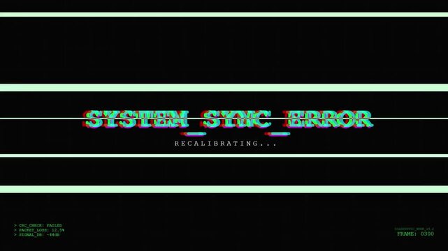 Digital System Sync Interface with Error Detection, CRC Pass Confirmation, and Network Performance Stats.