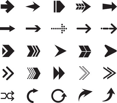 arrow icons set