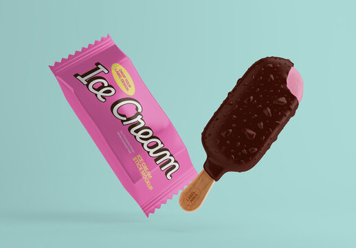 Ice Cream Stick Mockup