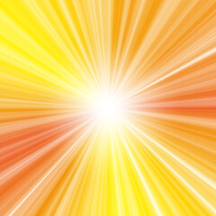 放射状に光る集中線の背景イラスト