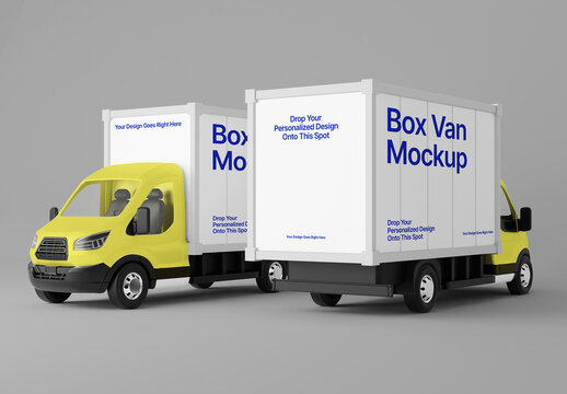 Box Van Mockup