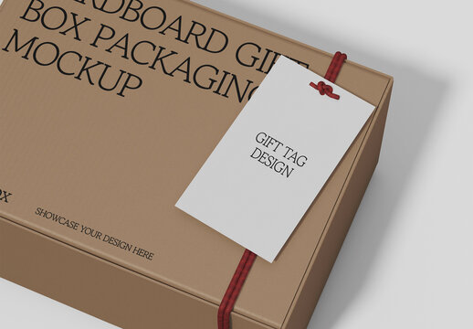 Gift Packaging Box Mockup