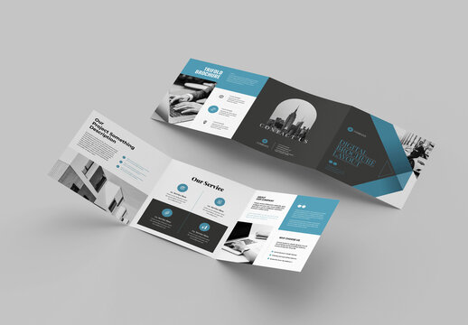 Creative Business Square Trifold Brochure Layout