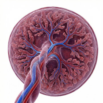 Detailed 3D Anatomy of Human Placenta and Umbilical Cord