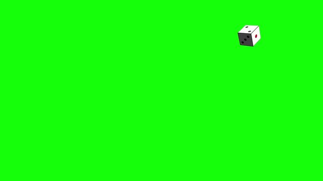 サイコロを投げる演出アニメーション