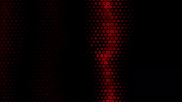 Red hexagon pattern digital abstract background futuristic mosaic suitable for tech presentations, gaming overlays, modern designs, or abstract digital displays.