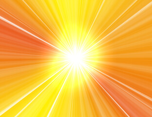 放射状に光る集中線の背景イラスト